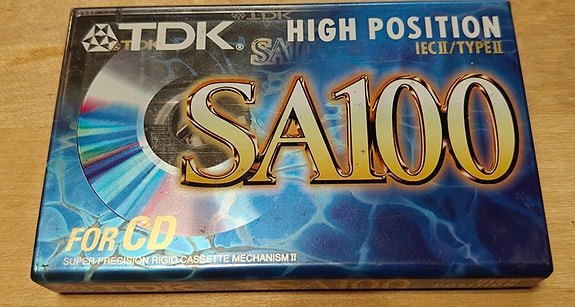 TDK SA-100 kromikasetti HIGH POSITION TYPE II C-kasetti (NOS)