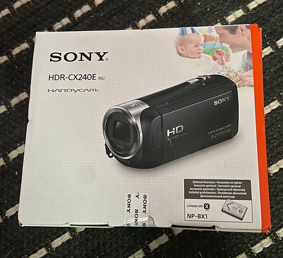 Sony videokamera HDR-CX 240E Uusi 2v Takuu