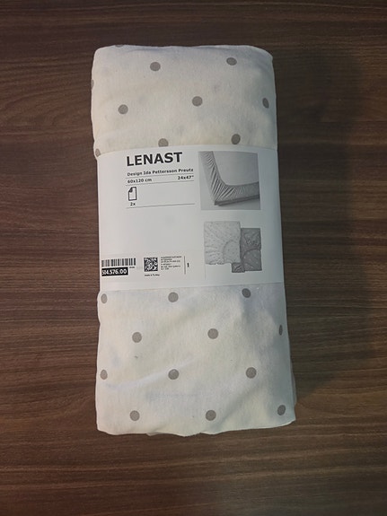 IKEA LENAST lasten pussilakanat 2 kpl 60x120