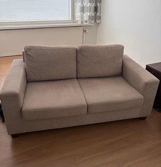 Beige 2 hengen sohva