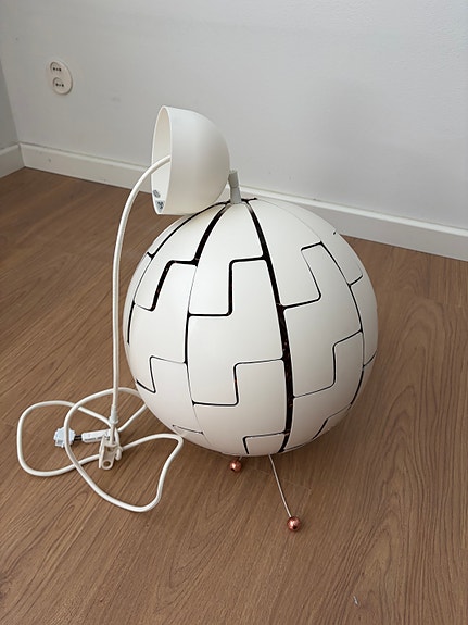 IKEA pallomainen kattovalaisin valkoinen/kupari