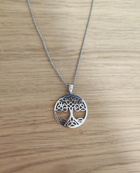 Uusi irlantilainen elämänpuu kaulakoru / New Irish tree of life necklace