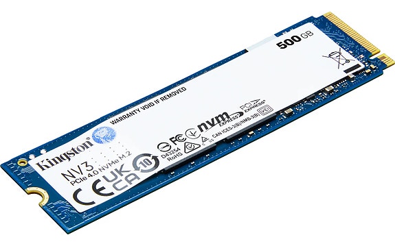 Kingston NV3 PCIe 4.0 NVMe 500 Gt M.2 SSD -kovalevy