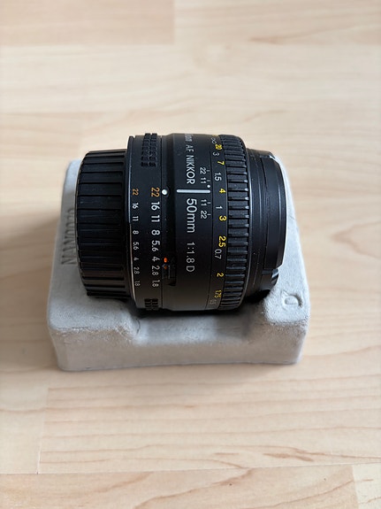 Nikon AF Nikkor 50 mm 1:1.8 D objektiivi