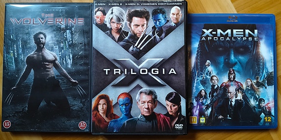 X-Men Trilogia, Wolverine ja Apocalypse DVD-elokuvat