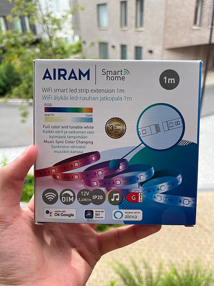 Airam Smart Home wifi led-valonauha 1 m RGB