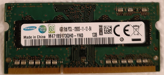 Samsung 4GB DDR3 1600Hz SO-DIMM RAM