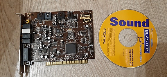 Creative Sound Blaster Live! Player 1024 CT4760 + ohjekirja ja CD (CIB)