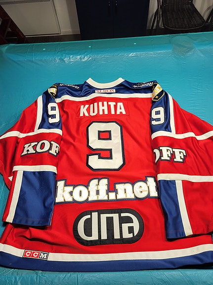 HIFK #9 Kimmo Kuhta peto pelipaita pelaamaton