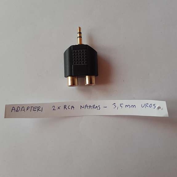 Adapteri 2 x RCA NAARAS - 3,5 mm UROS