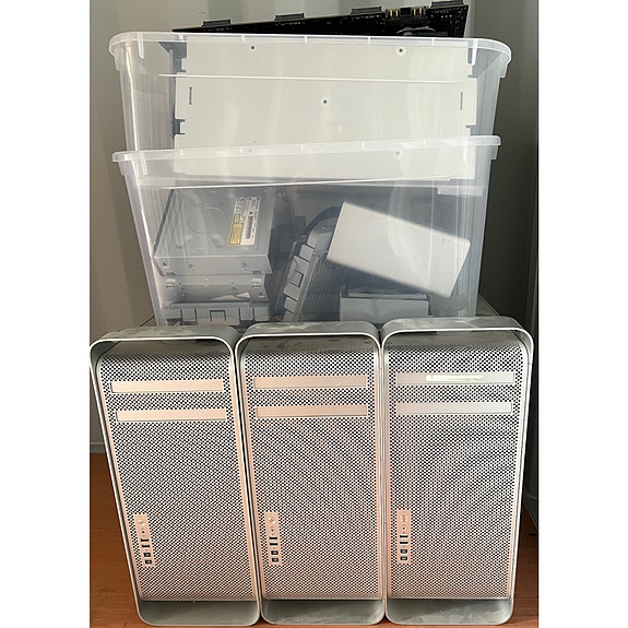 3x Mac Pro (4.1/5.1) tyhjät kotelot + muuta