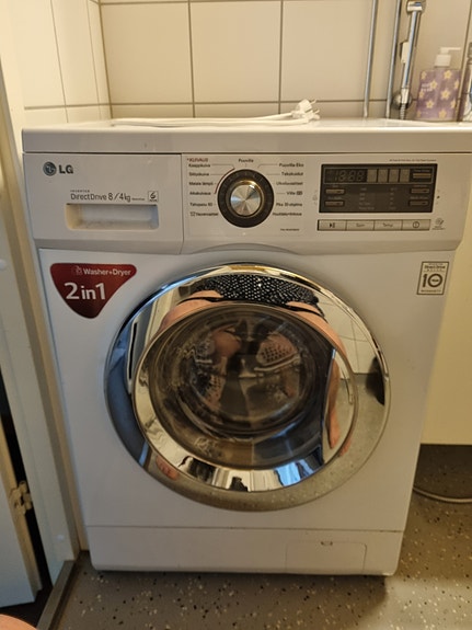 LG kuivaava pesukone Direct Drive 8/4 kg