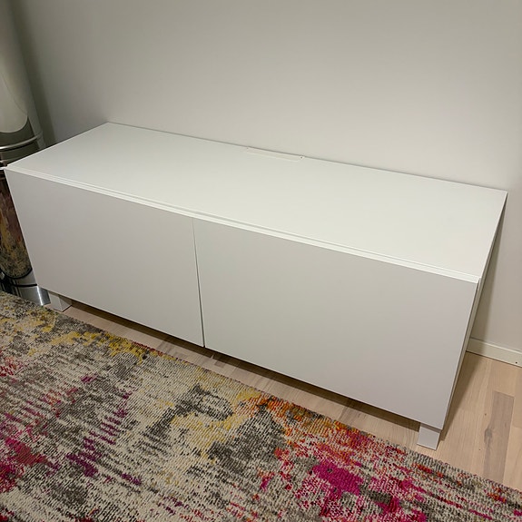 IKEA Bestå valkoinen tv-taso 120x42x48 cm