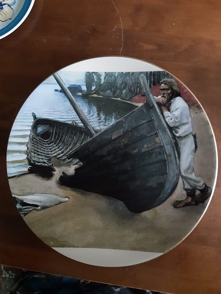 Arabia Kalevala Akseli Gallen-Kallela juhlavuosilautanen 1985