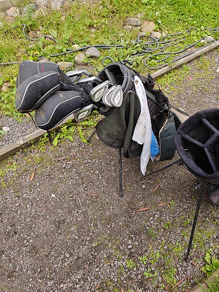 IZZO golfbägi ja mailat ja Big Bertha bägi