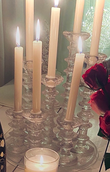 Iittala Festivo kynttilänjalat kirkas lasi