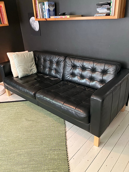 Ikea Karlsfors nahkasohva