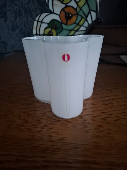 Iittala Aalto maljakko valkoinen 95mm