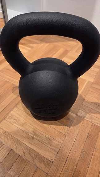 Gymstick 16 kg kahvakuula musta