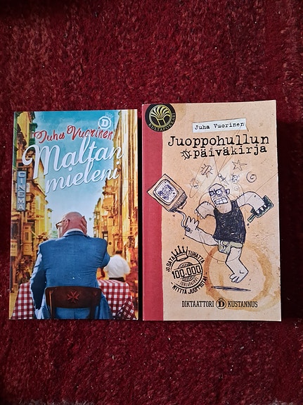 Malta mieleni & Juoppohullun päiväkirja -kirjat