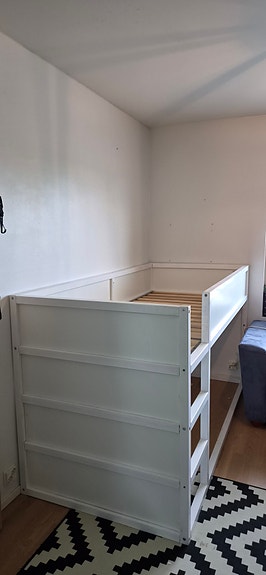 IKEA KURA sänky valkoinen 90x200 cm