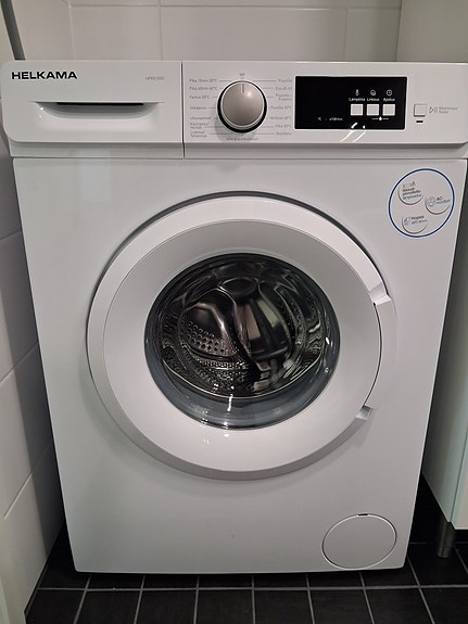 Myytävänä lähes uusi Helkama HPKE105D pyykinpesukone