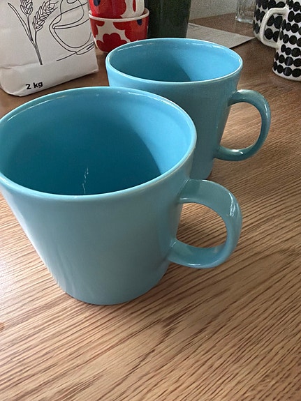 Iittala Teema mukit turkoosi - isompi koko
