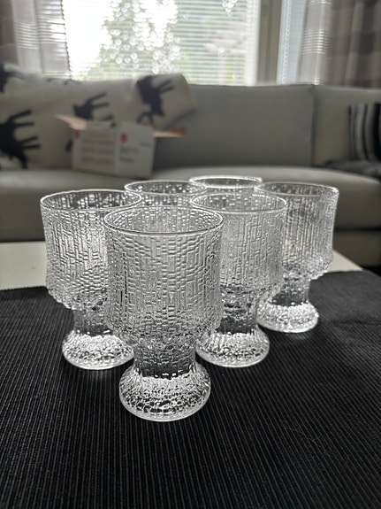 Iittala Ultima Thule punaviini lasi 6 kpl