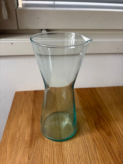 Iittala lasikannu kaadin vihertävä