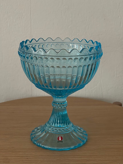 Iittala Mariskooli sininen lasimalja