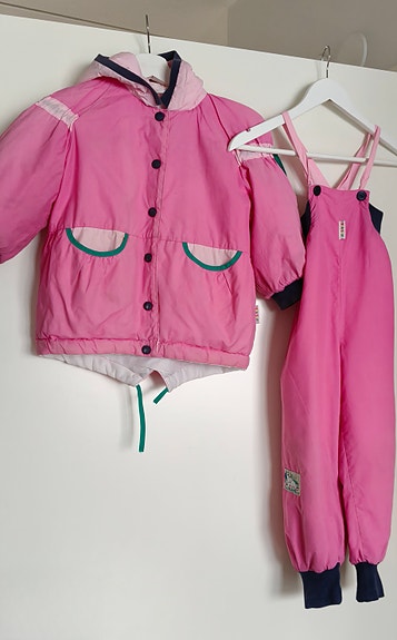 Vintage YES YES -takki & ulkohousut | Made in Finland | Design Leena Ujainen