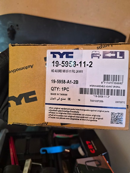 Honda Accord etusumuvalo TYC 19-5953-11-2