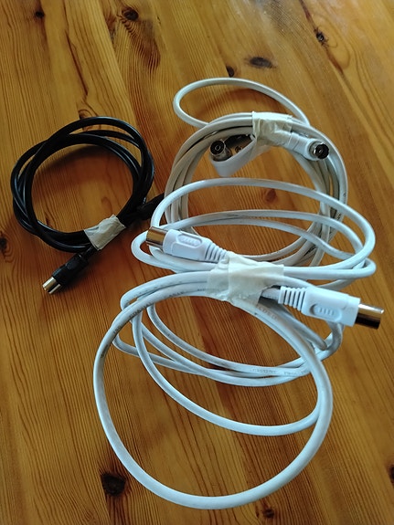 TV kaapelit 3m, 2,3m, 1 2m
