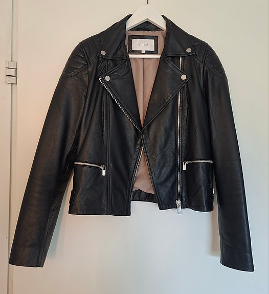 Vila biker nahkatakki (aitoa nahkaa) S