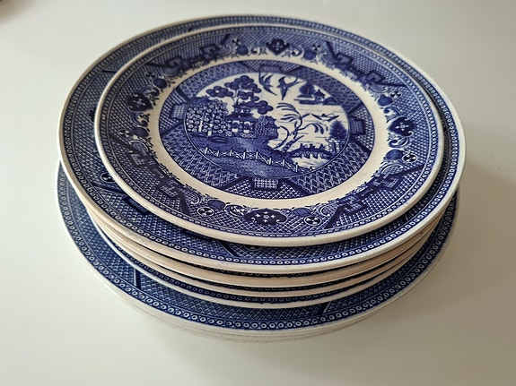Arabia Willow lautaset 9 kpl