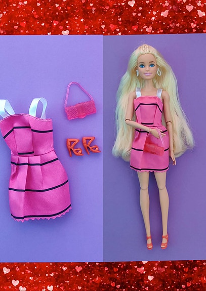Barbie vaatteet "Ruusu"