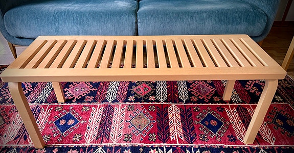 Artek Alvar Aalto ritiläpenkki koivu