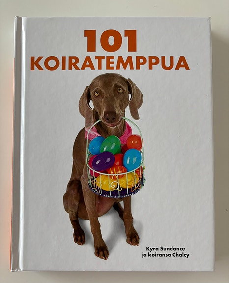 kirja 101 koiratemppua. Kyra Sundance