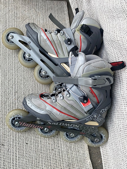 Salomon Siam Titanium rullaluistimet 38 – hyväkuntoiset