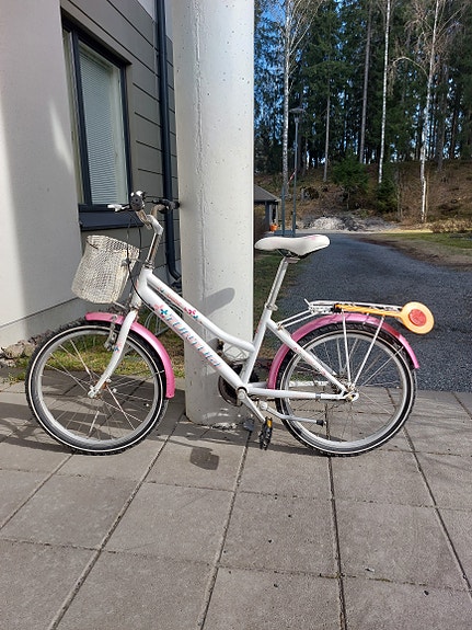 Tunturi lastenpyörä 20" valkoinen/pinkki