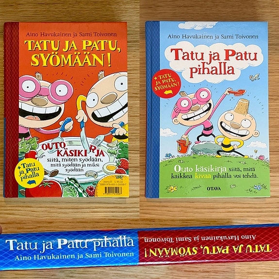 Tatu ja Patu pihalla & Tatu ja Patu, syömään! -kirjat