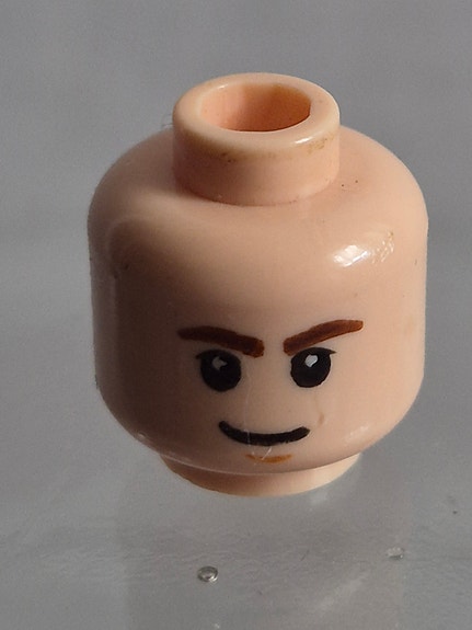 Lego Star Wars Light Nougat 3626pb0442 Minifigure, Head (Han Solo)
