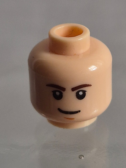 Lego Star Wars Light Nougat 3626pb0442 Minifigure, Head (Han Solo)