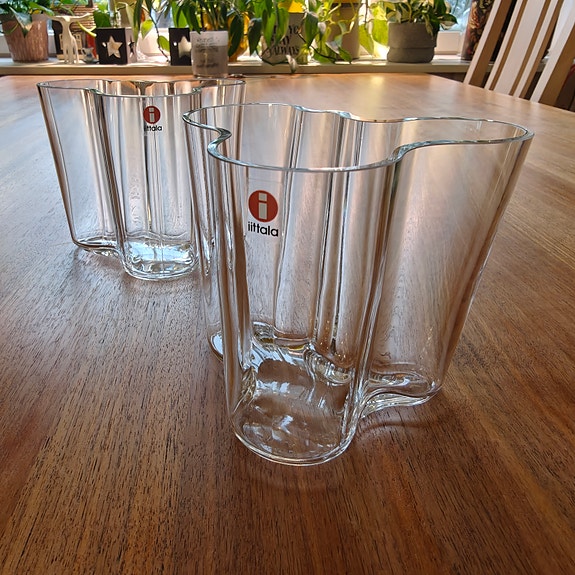 2 kpl Aalto maljakko 95 mm