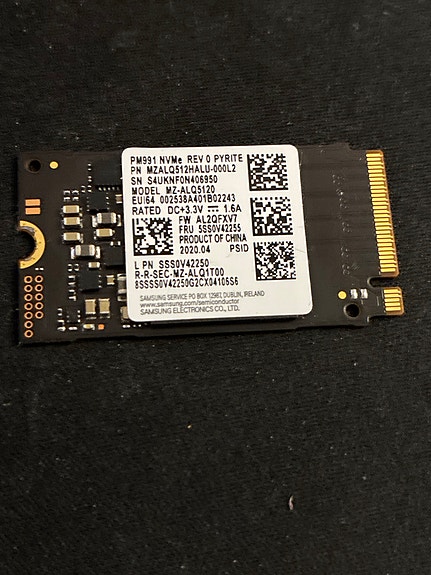 Samsung 500GB SSD-levy M.2
