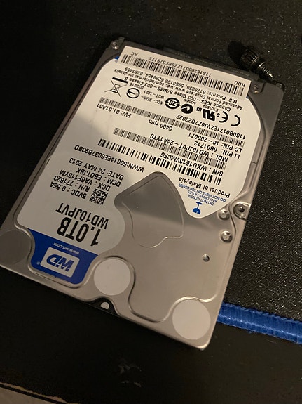 WD 1TB 2,5" kovalevy