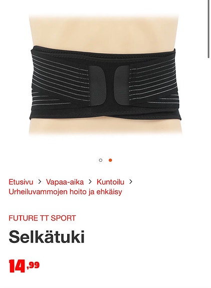 Future TT Sport selkätuki