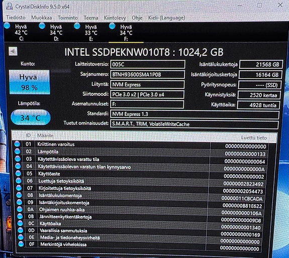 Intel 660p 1TB M.2 SSD-levy
