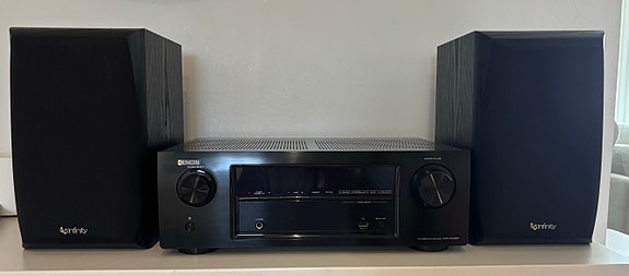 Denon AVR-X520BT AV-vahvistin + Infinity Primus 150 kaiuttimet