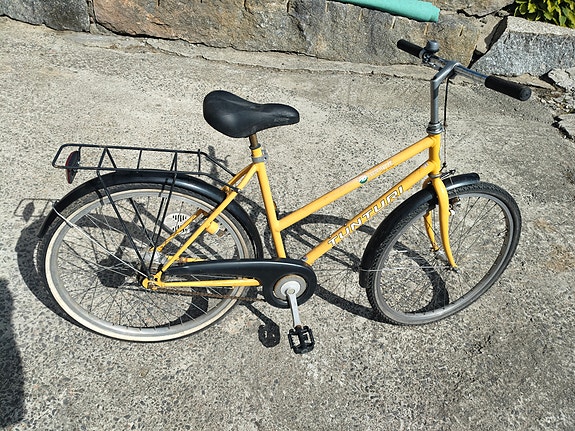 Tunturi keltainen 26" mökki pyörä